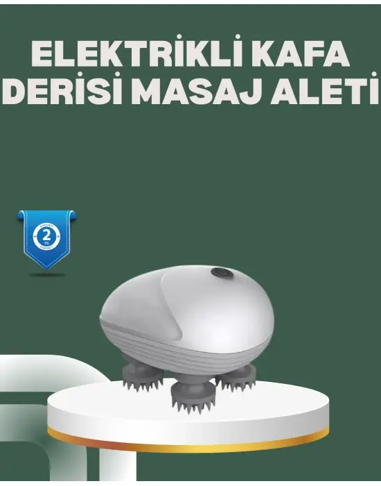Derin Masaj Sağlayan Elektrikli Kafa Masaj Aleti