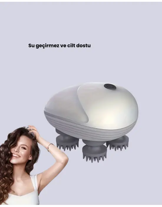 Derin Masaj Sağlayan Elektrikli Kafa Masaj Aleti