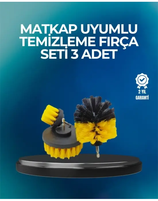 Derinlemesine Temizlik İçin Dayanıklı Kıllı Matkap Fırçası Başlığı