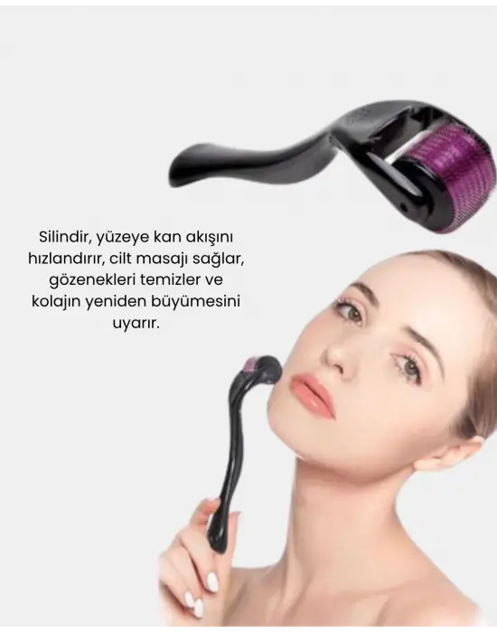 Derma Roller Titanyum İğneli Cilt Yenileyici – Akne, Kırışıklık Ve Leke Karşıtı