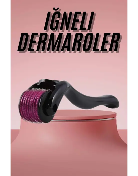 Derma Roller Titanyum Uçlu 540 İğneli 1 Mm Saç Sakal Çıkarma Ve Cilt Bakım Masaj Aleti