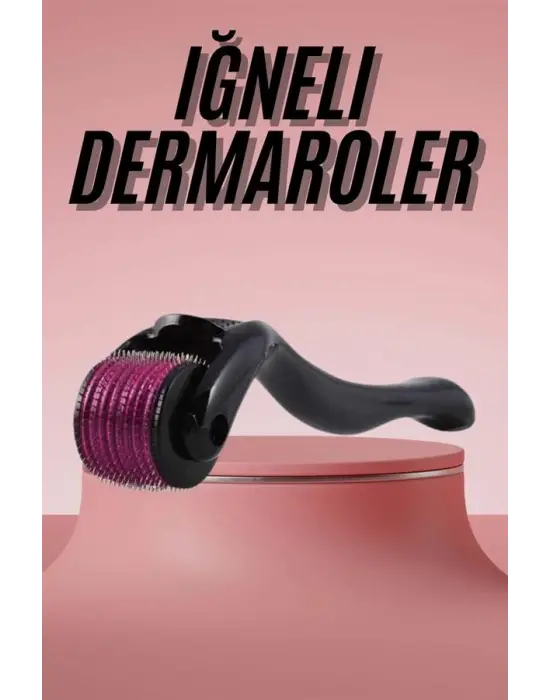 Derma Roller Titanyum Uçlu 540 İğneli 1 Mm Saç Sakal Çıkarma Ve Cilt Bakım Masaj Aleti
