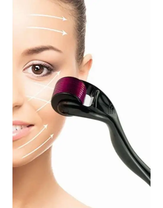 Derma Roller Titanyum Uçlu 540 İğneli 1 Mm Saç Sakal Çıkarma Ve Cilt Bakım Masaj Aleti