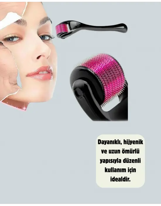 Dermaroller Titanyum 540 İğneli 1 Mm Cilt Yenileme Ve Anti Aging Etkisi