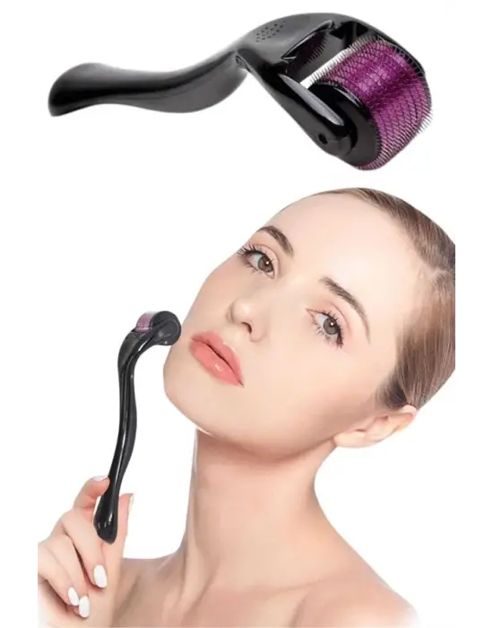 Dermaroller Titanyum 540 Iğneli 1 Mm Saç Kaş Sakal Serum Kullanıma Uygun