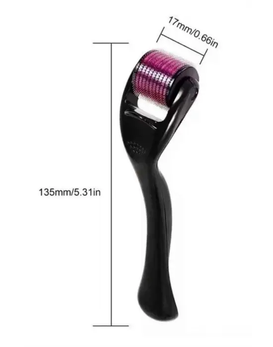 Dermaroller Titanyum 540 Iğneli 1 Mm Saç Kaş Sakal Serum Kullanıma Uygun