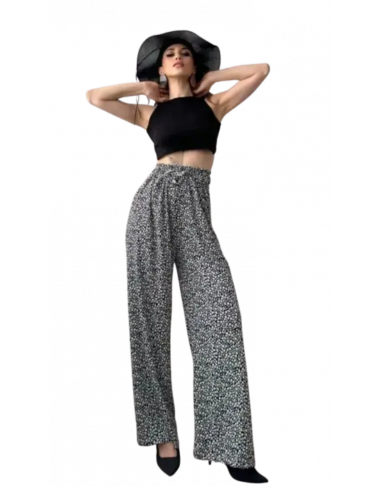 Çarpıcı Desenli Bürümcük Pantolon