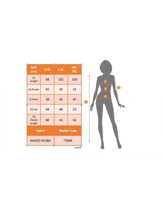 Omarı Desenli Kadın Uzun Kollu Dalgıç Elbise