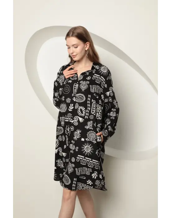 Omarı Desenli Elbise Modelleri | Omarı Online Mağazasında