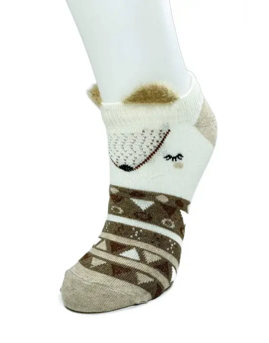 Omarı Yumuşak Pamuklu Kadın Bilek Çorapları