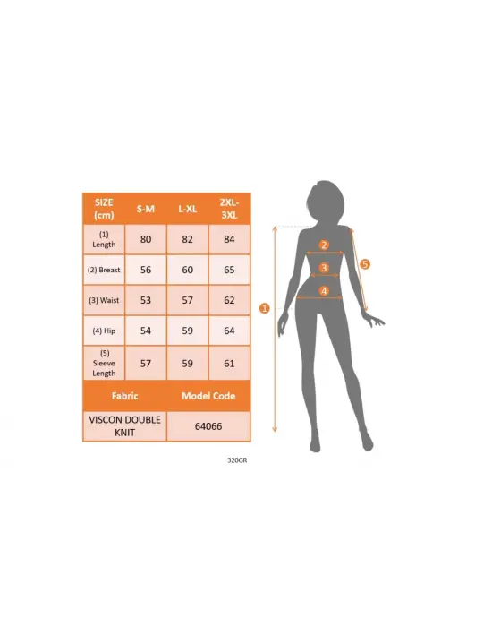 Omarı Viskon Iki İplik Bisiklet Yaka Bluzu