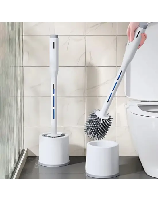 Deterjan Hazneli Silikon Tuvalet Fırçası