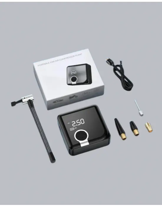 Dijital Ekranlı Taşınabilir Akıllı Araç Hava Kompresörü