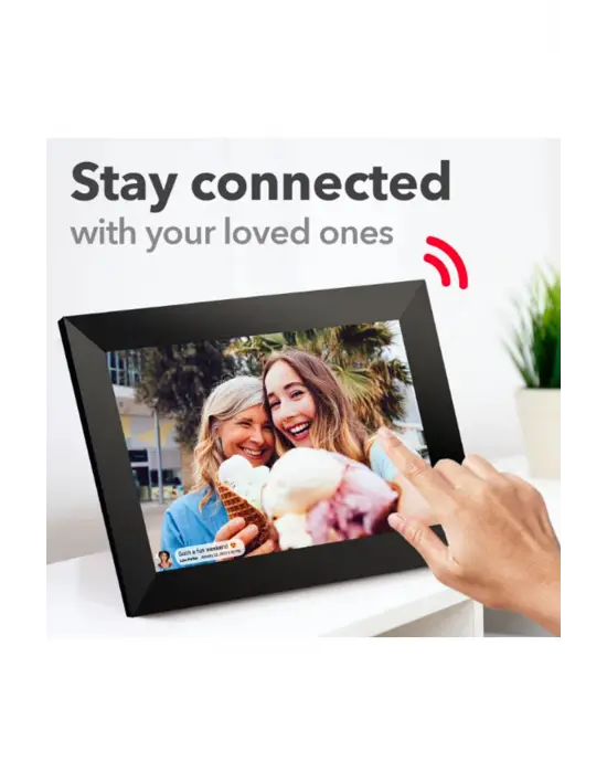 Dijital Fotoğraf Çerçevesi Wifi 10.1 İnç 32gb Dokunmatik Ekran, Uygulama Üzerinden Fotoğraf/video Paylaşımı