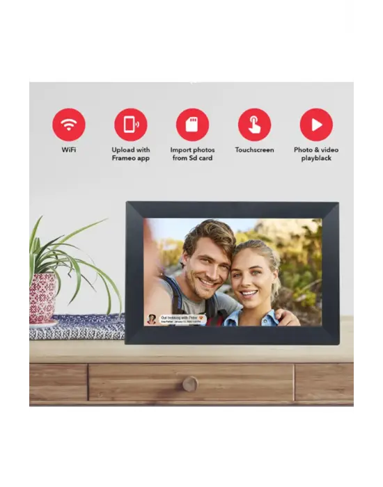 Dijital Fotoğraf Çerçevesi Wifi 10.1 İnç 32gb Dokunmatik Ekran, Uygulama Üzerinden Fotoğraf/video Paylaşımı
