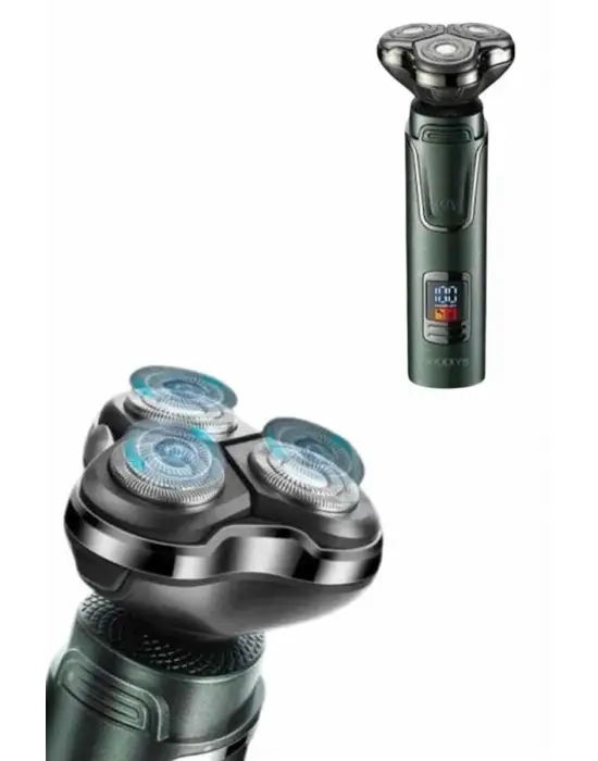 Dijital Göstergeli 3 Başlıklı Tıraş Makinesi Islak Kuru Lazer Öncesi Günlük