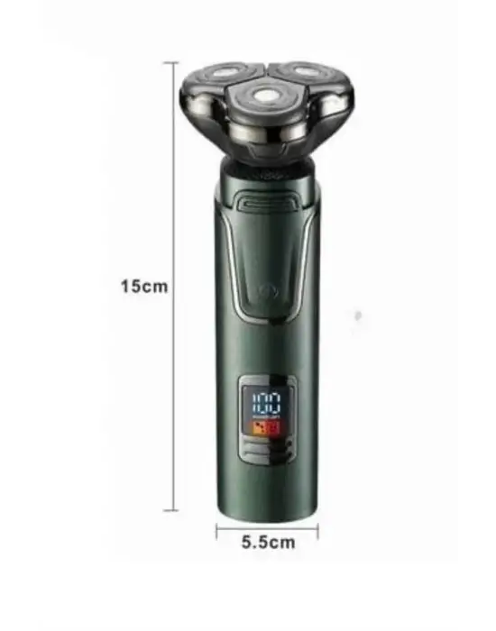 Dijital Göstergeli 3 Başlıklı Tıraş Makinesi Islak Kuru Lazer Öncesi Günlük