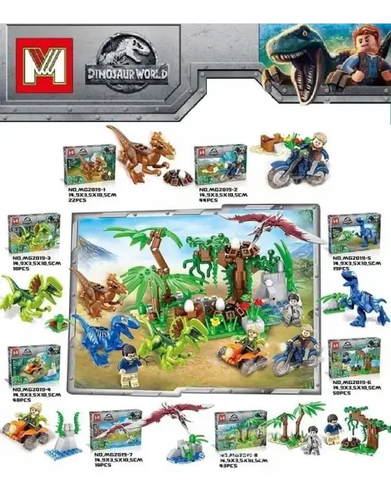 Omarı 44 Parça Dinazor Lego Seti - Eğlenceli Oyuncaklar