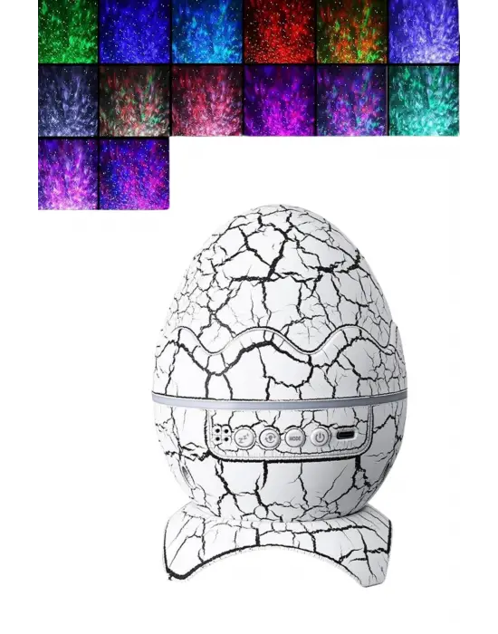 Dinozor Speaker Renk Değiştirme Projeksiyon Modu Bluetooth Hoparlör Gece Lambası