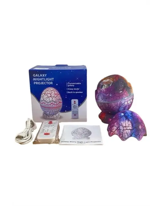 Dinozor Yumurtası Gece Masa Lambası Bluetooth Hoparlör 14 Renk Seçeneği