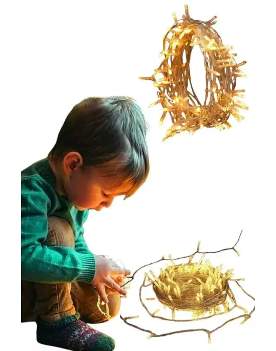 Dış Mekan Led Aydınlatma 10 Metre Gün Işığı Led Işık Pilli