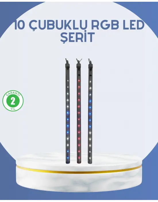 Dış Mekan Led Kayan Yıldız Işığı 10 Çubuk Aydınlatma