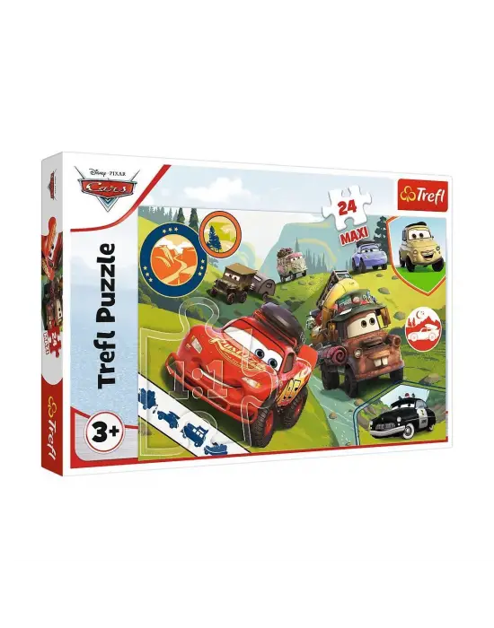 Omarı Eğlenceli Disney Cars 3 Temalı 24 Parça Maxi Çocuk Puzzle