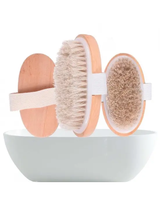 Omarı Doğal At Kılı Selülit Fırçası: Parlak ve Pürüzsüz Görünüm İçin!