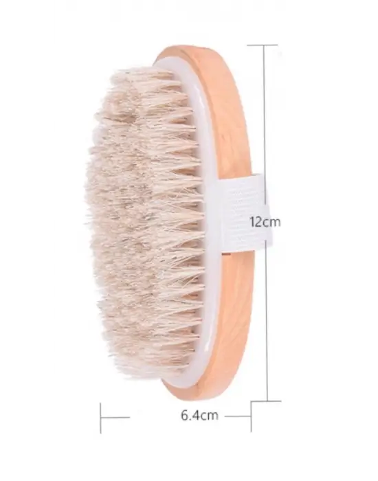 Omarı Doğal At Kılı Selülit Fırçası: Parlak ve Pürüzsüz Görünüm İçin!