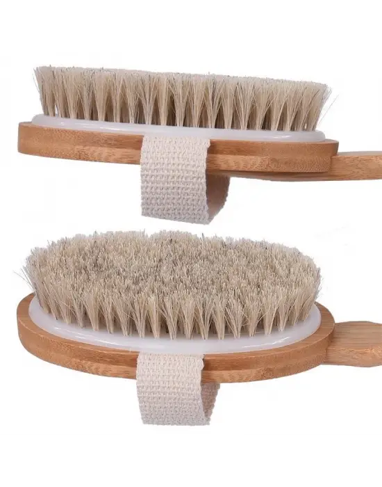 Omarı Parlak Görünüm İçin Doğal At Kılı Selülit Fırçası