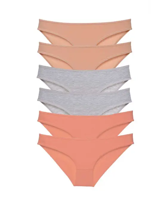 Omarı Yumuşak Likralı Kadın Slip Külot Seti