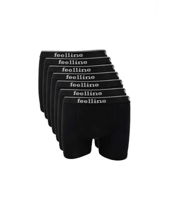 Doğal Pamuklu Siyah Erkek BoxerM