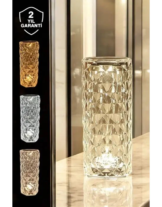 Dokunmatik Kristal Gece Lambası Hediyelik
