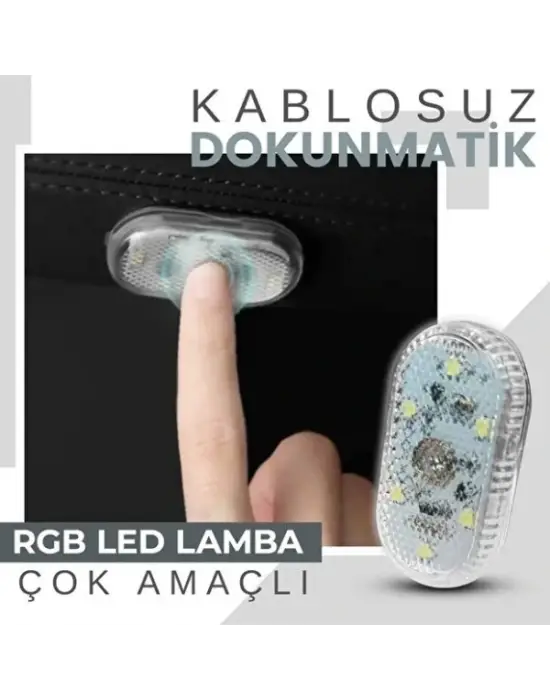 Dokunmatik Mini 6 Led Rgb Işık