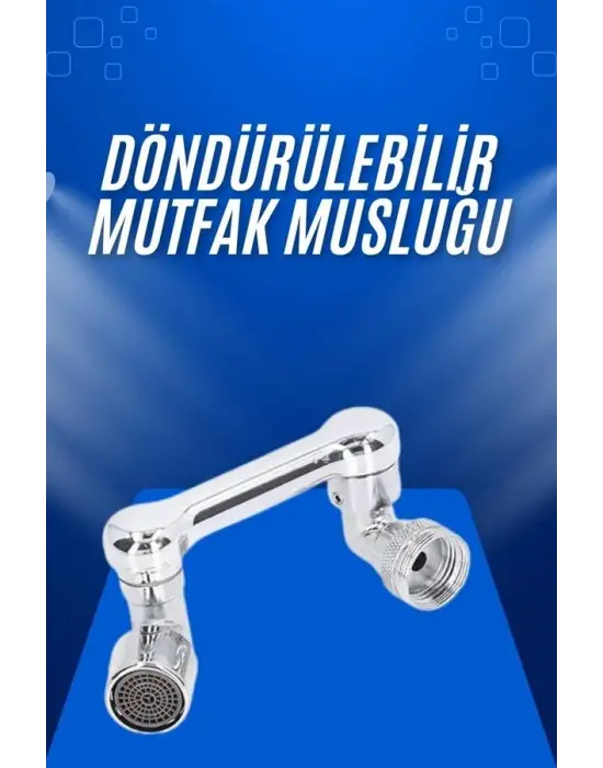 Döndürülebilir Musluk Mutfak Banyo Musluk Ucu Başlığı 4 Filtreli