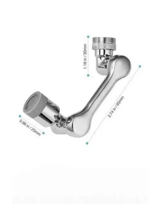 Dönebilen Musluk Başlığı Akrobat Mutfak Banyo Musluk Ucu Başlığı Oynar Başlıklı