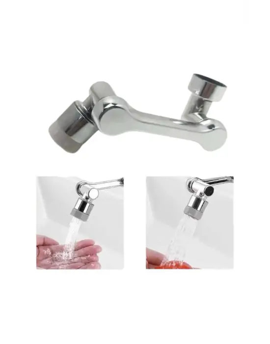 Dönebilen Musluk Başlığı Akrobat Mutfak Banyo Musluk Ucu Başlığı Oynar Başlıklı