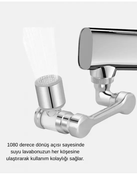 Dönebilir Musluk Başlığı – Lavabo Temizliği Ve El-yüz Yıkamada Maksimum Rahatlık