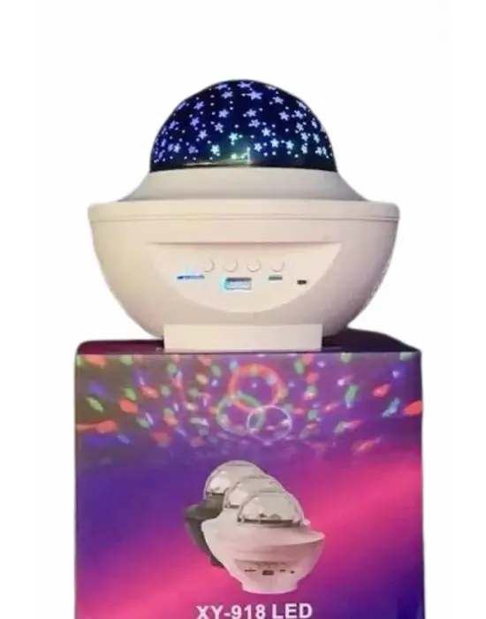 Dönen Işıklı Disko Topu Projektör Müzik Çalarlı Disco Speaker