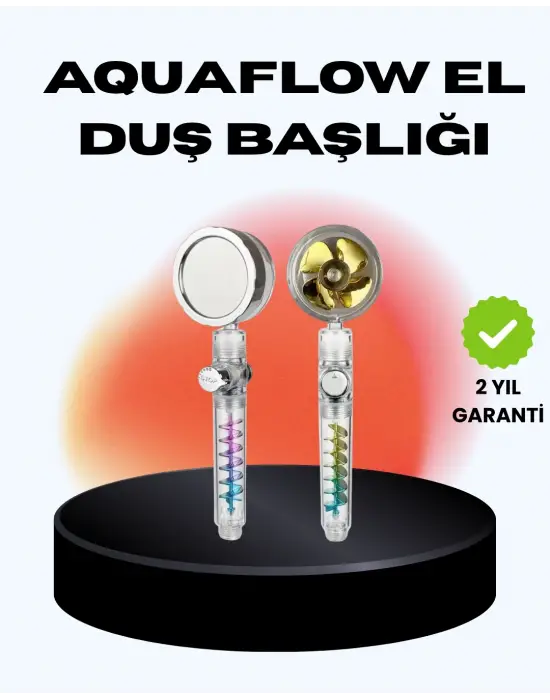 Döner Pervaneli El Duşu Başlığı – Su Tasarruflu, Basınç Artırıcı, Yağmur Etkili