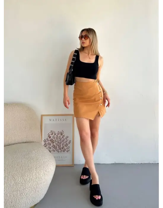 Şık Gabardin Şort Etek