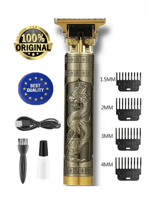 Dragon Çelik Kasa Profesyonel Saç Sakal Ense Çizim Tüm Vücut Tüyü Lazer Öncesi Tıraş Makinesi