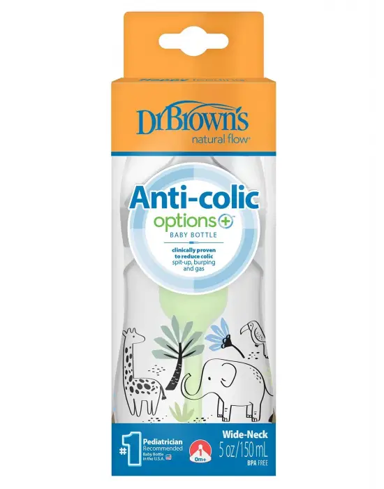 Dr.Browns Geniş Ağız PP Antikolik Options Biberon 150 ml Erkek