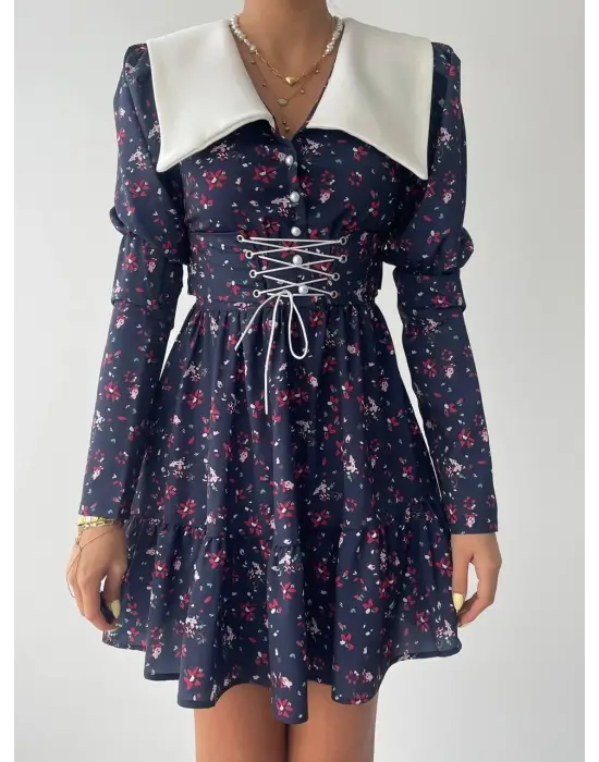 Dreamy İp Detaylı Mini Elbise