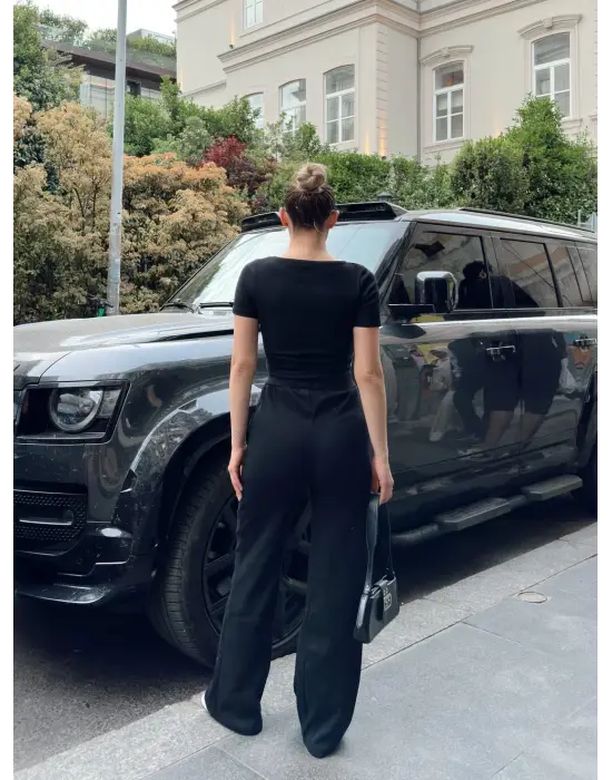 Modern Siyah Alt Üst Takım