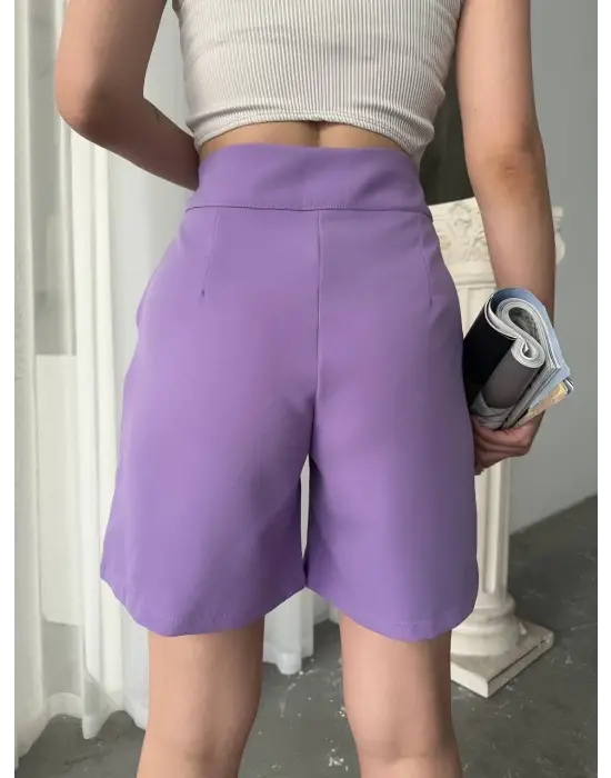 Modern Düğmeli Şort