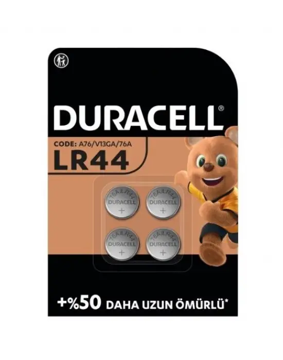 Duracell Özel Alkalin 4Lü 1,5V Düğme Pil LR44