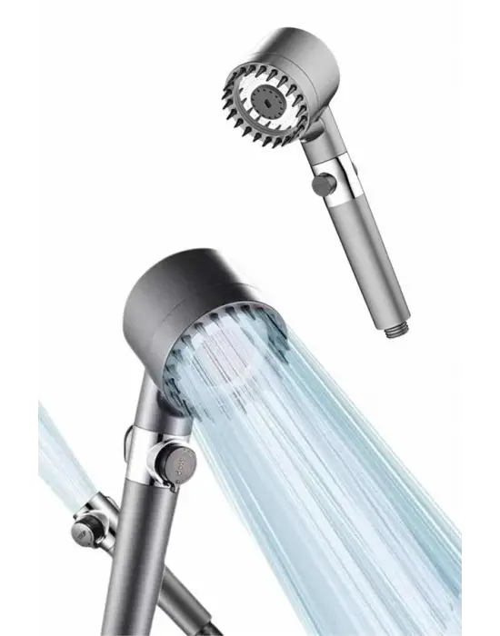 Duş Başlığı Profesyonel Masaj Başlıklı 3 Modlu Yeni Nesil Masaj Uçlu Su Tasarruflu