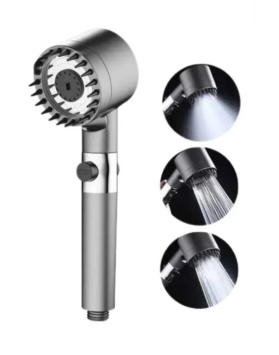 Duş Başlığı Profesyonel Masaj Başlıklı 3 Modlu Yeni Nesil Masaj Uçlu Su Tasarruflu