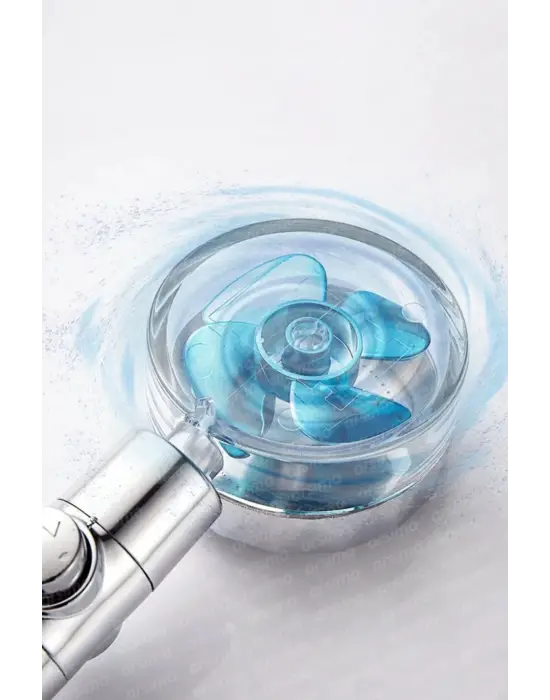 Duş Başlığı Turbo Pervaneli Serinletici Tasarım